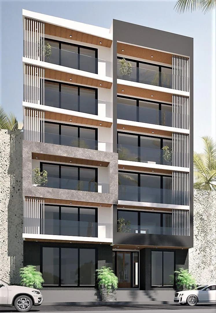 L'immeuble vu depuis la rue